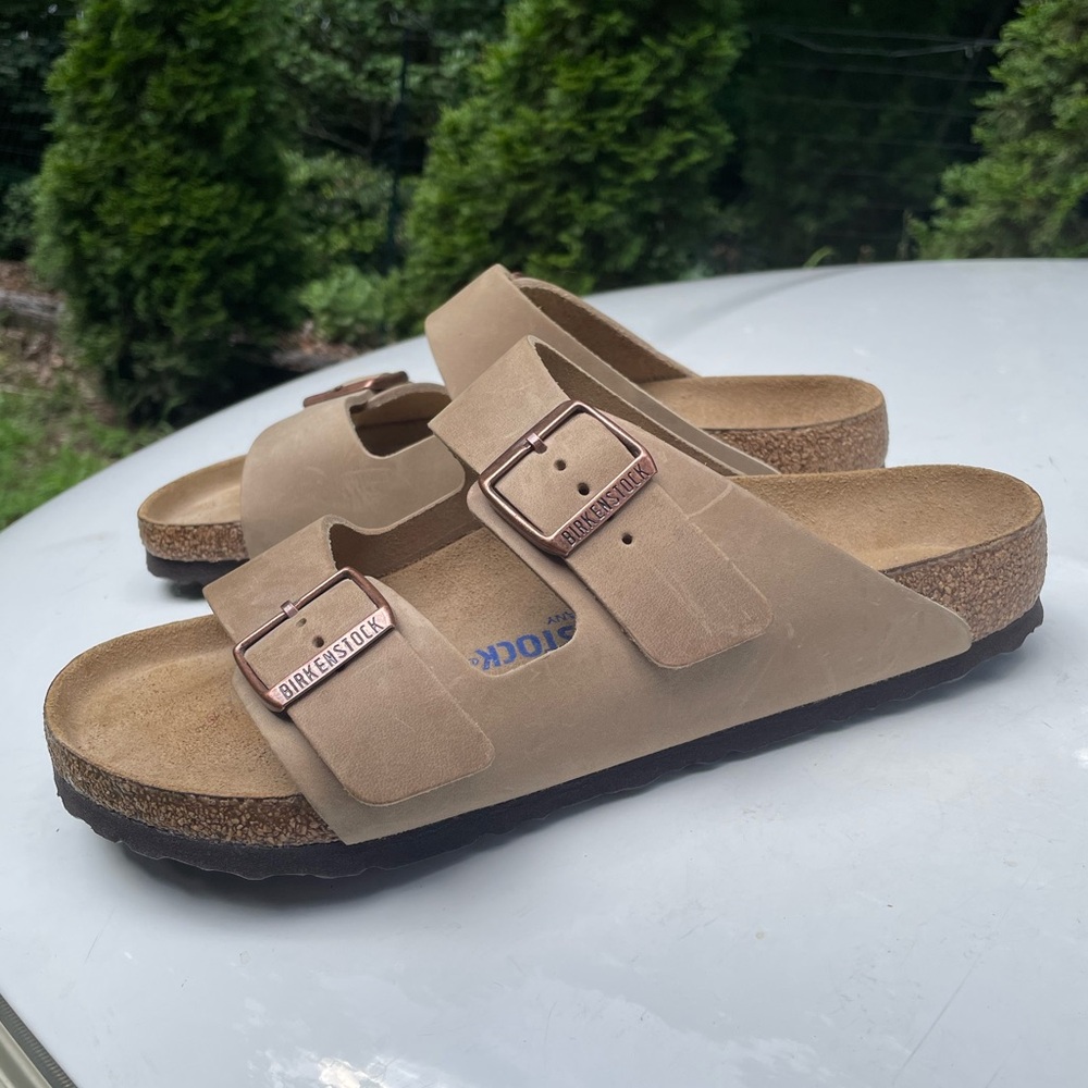 New Birkenstock Arizona Soft Footbed Sandals Size 41
